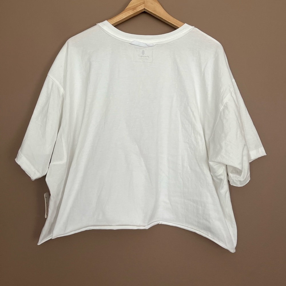 {FP Movement} Inspire Logo T-Shirt in White Combo - Womens Medium - NWT - Picture 7 of 12